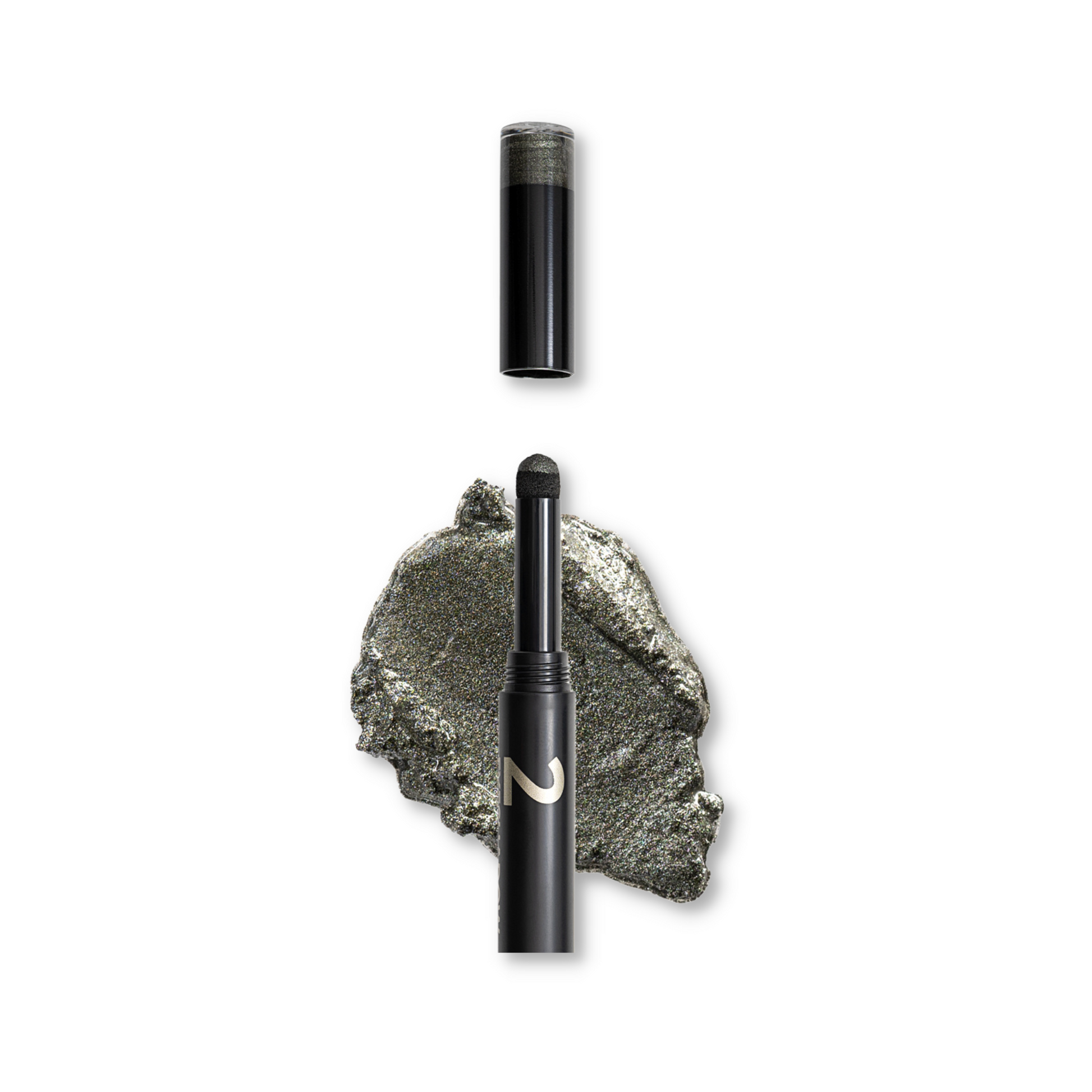 Gokos EyeColor Earth Edition makeup with Mystic Sage shade, featuring natural eye makeup with green and brown tones.