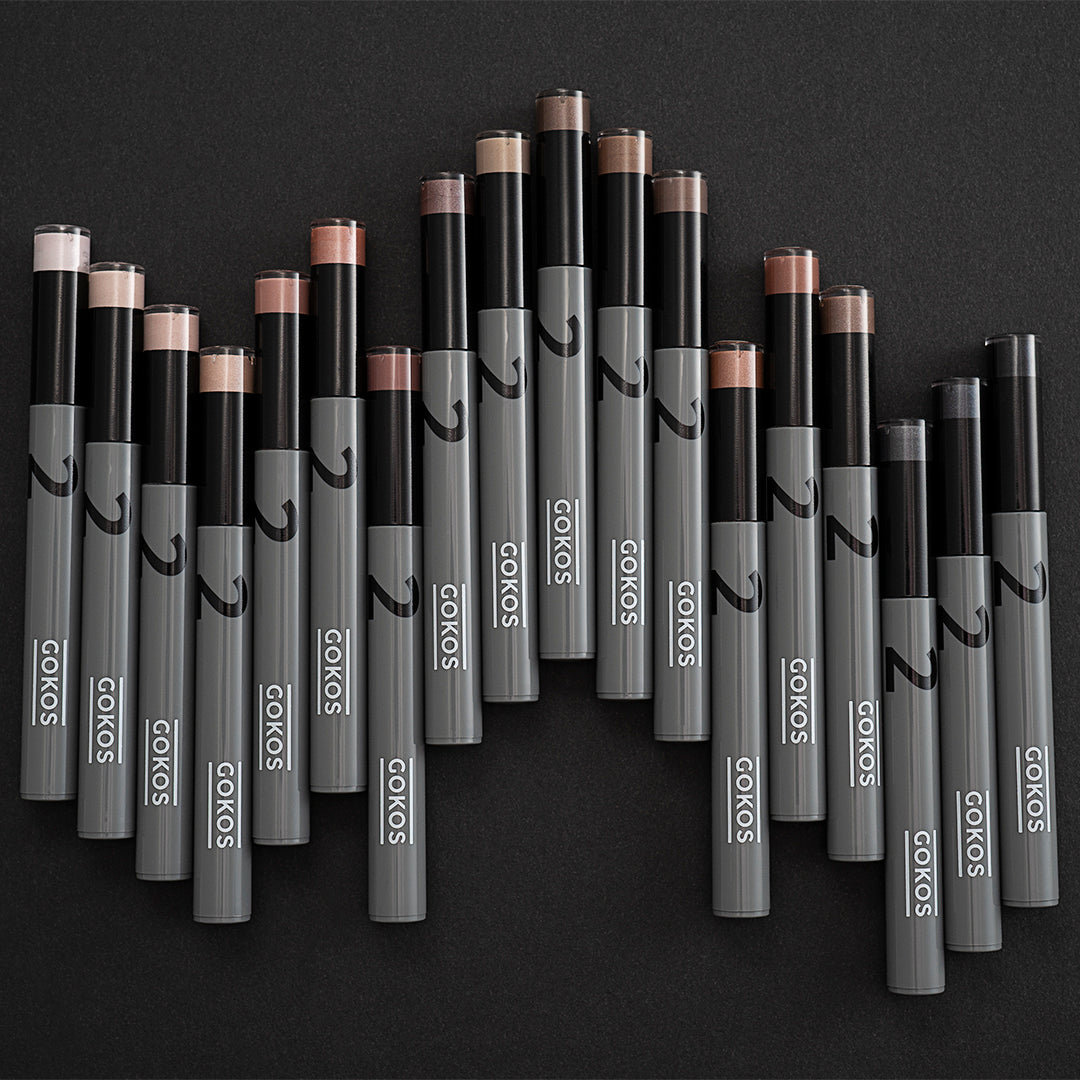 Gokos EyeColor makeup in a sleek compact with vibrant, blendable eyeshadows and a mirror for easy application.