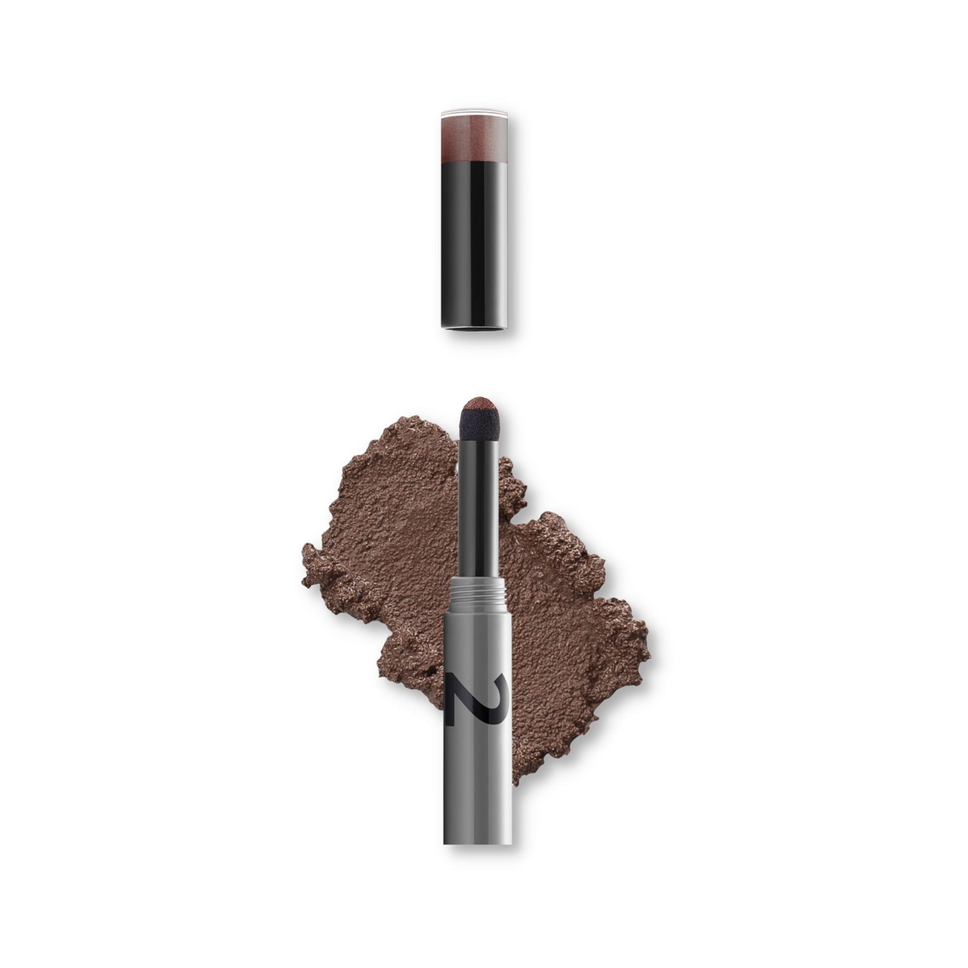Gokos EyeColor makeup in Sautin Taupe, showcasing a close-up of the eye with taupe eyeshadow and defined eyelashes.