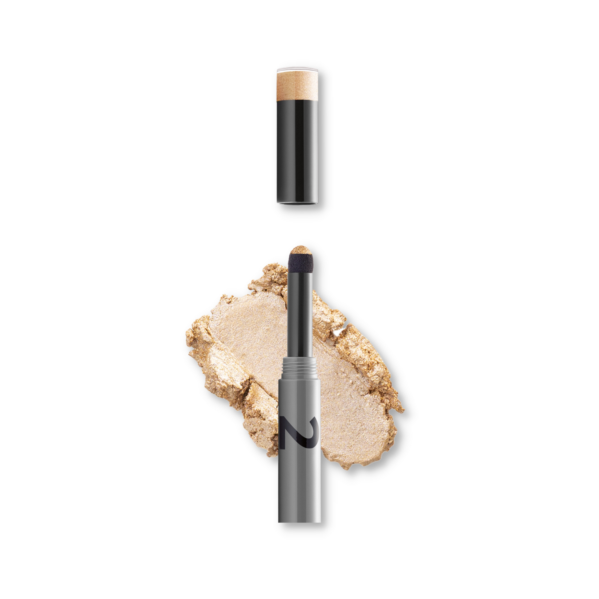Gokos EyeColor makeup in Golden Glow, showcasing vibrant eye makeup with shimmering gold tones on the eyelids.