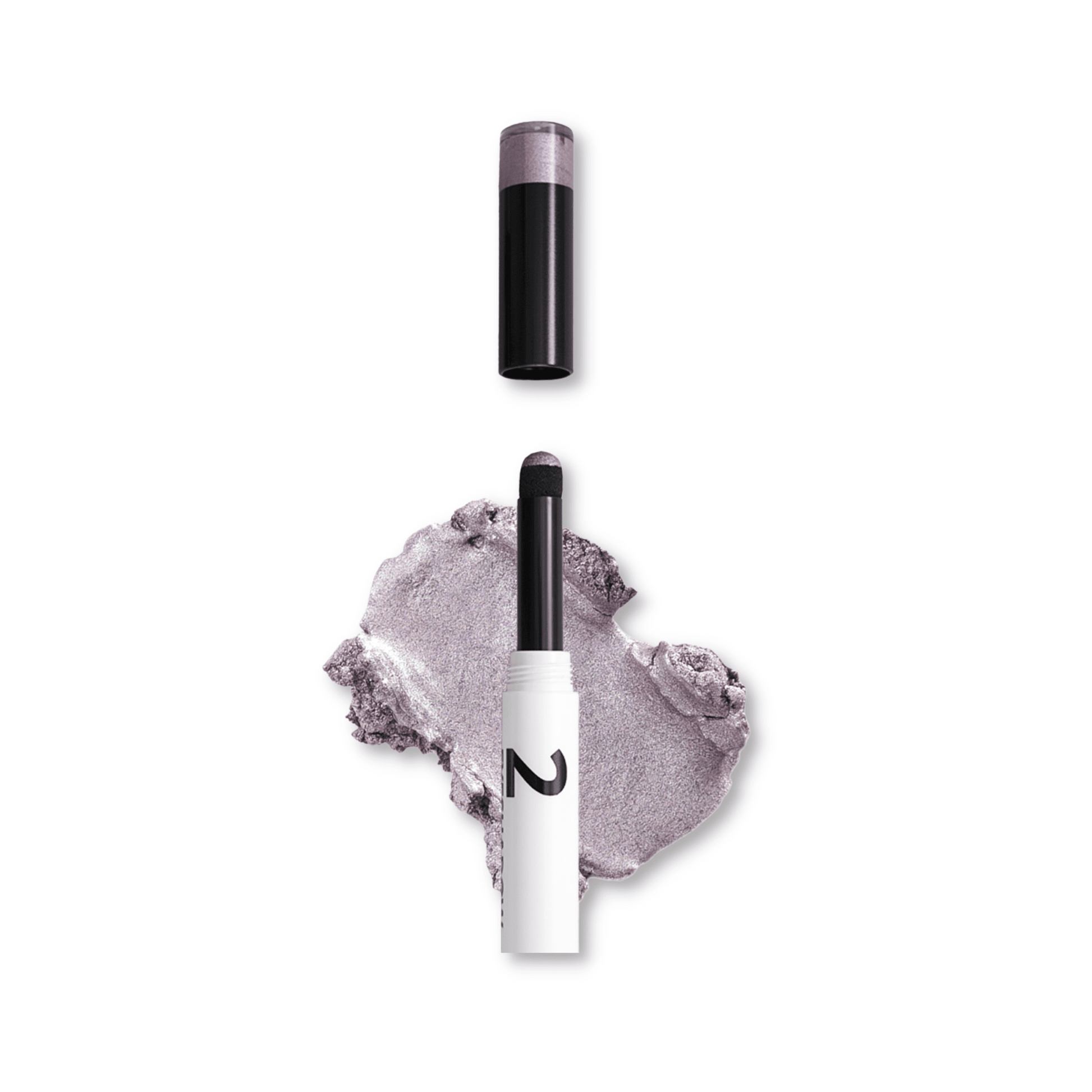 Gokos EyeColor White Edition makeup in Cosmic Lilac shade, featuring a close-up of eye makeup with purple and white tones