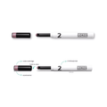 Gokos EyeColor White Edition makeup with white eye shadow and subtle pink accents, perfect for bridal or special occasion looks.