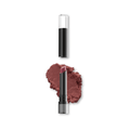 Gokos LipColor makeup product in BeMine shade, featuring a close-up of the lipstick tube and swatch on skin.