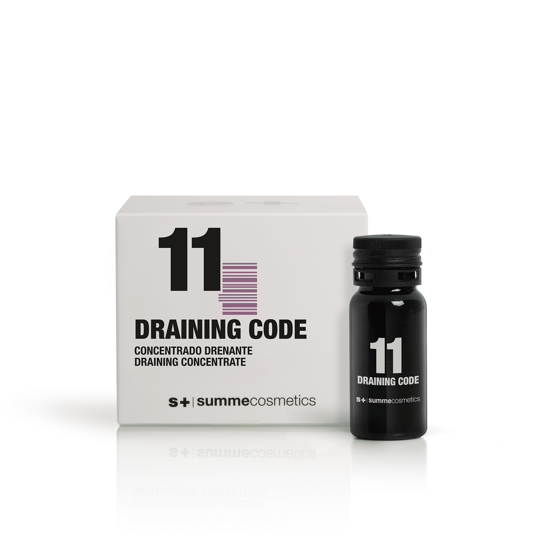 SummeCosmetics My[B]Code 11 Draining Code skin care product bottle with label and pump dispenser.