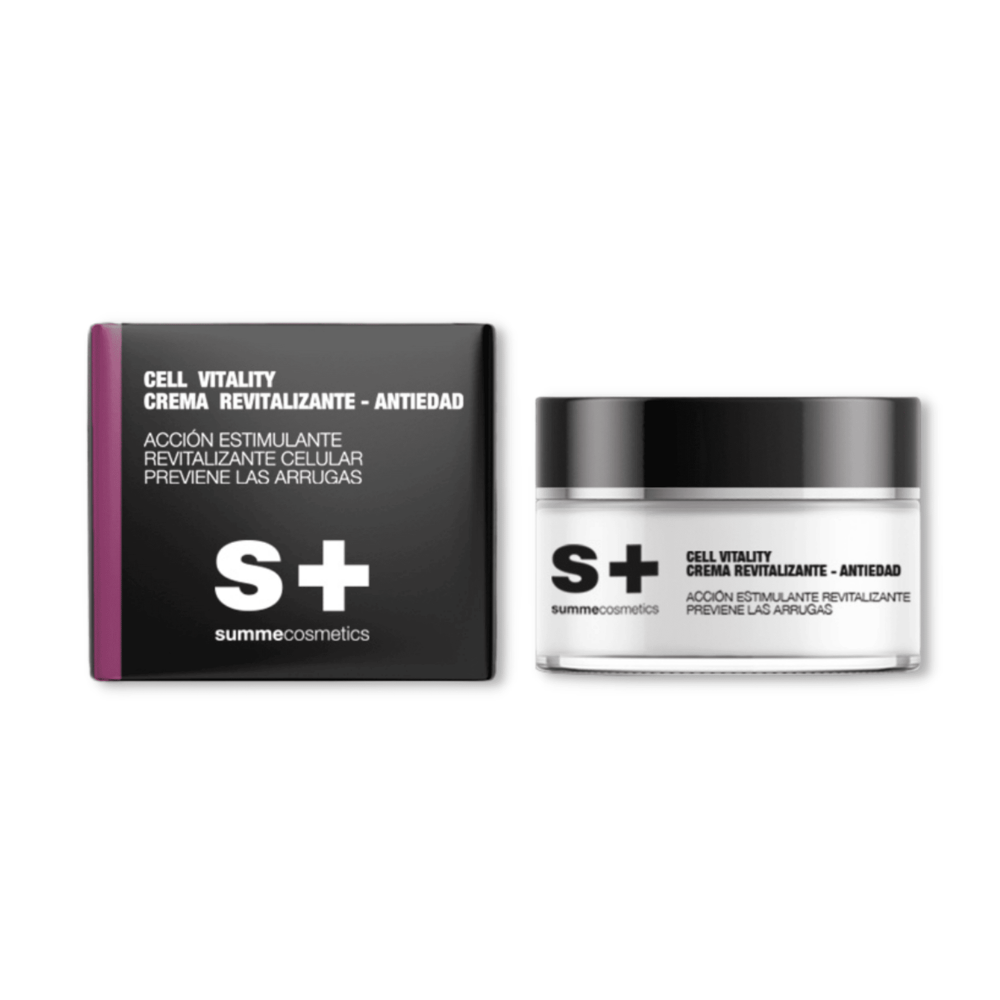 SummeCosmetics Cell Vitality skincare product with sleek packaging, featuring the SummeCosmetics brand name and vibrant design.
