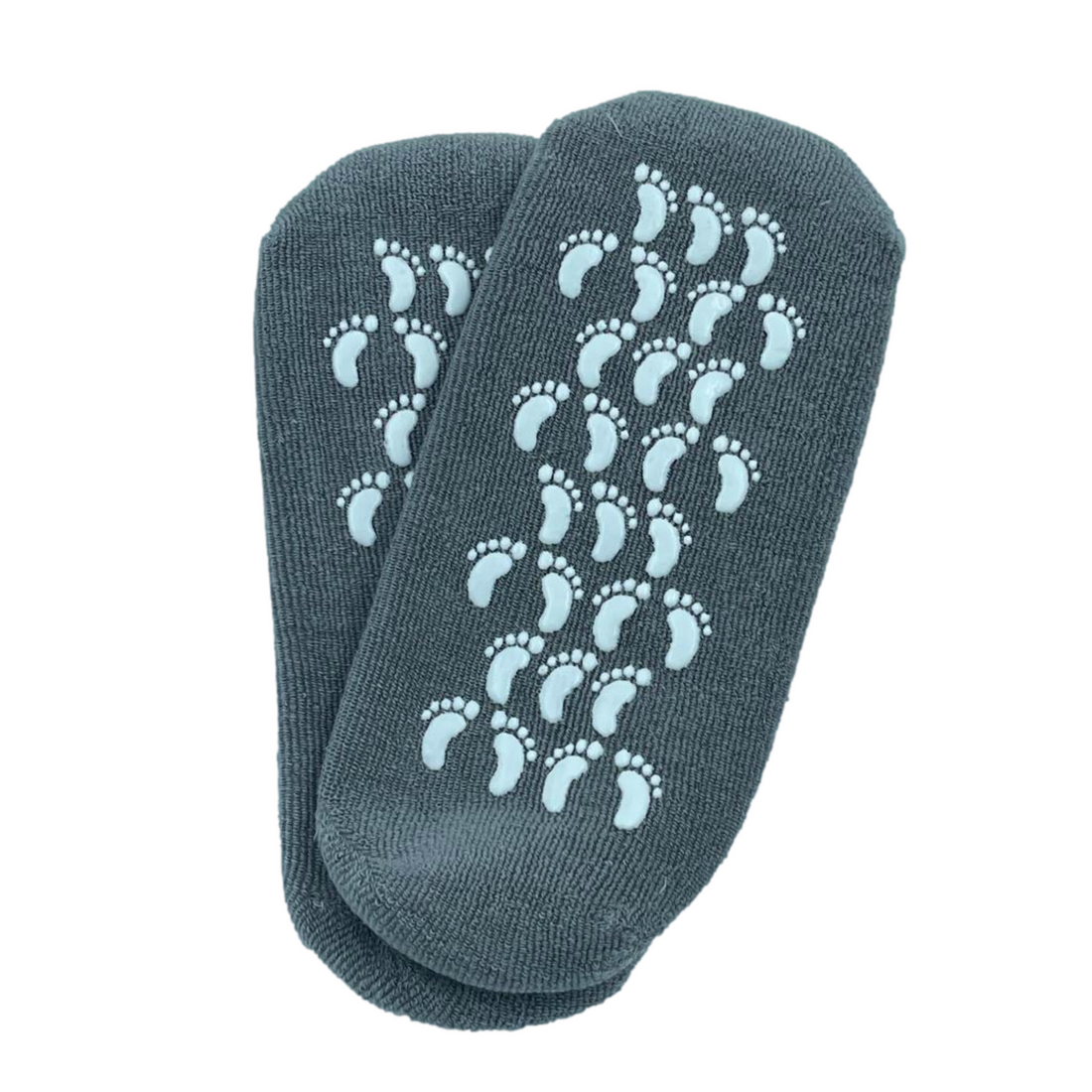 Yumi Feet SPA Socks for foot treatments, soft fabric and cozy design, shown on feet in a relaxing spa setting.