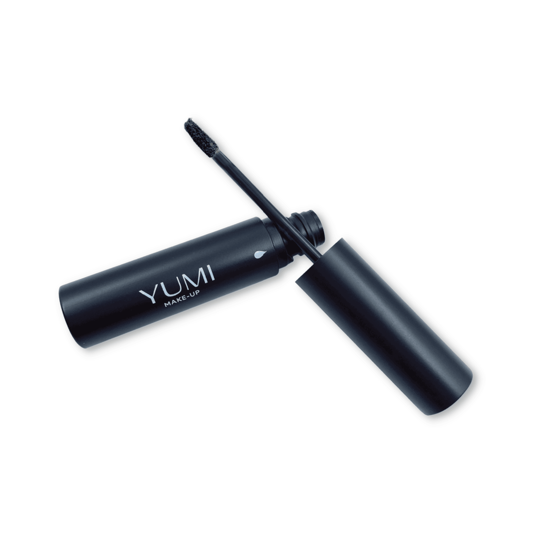 Yumi Makeup Brow Filler from Yumi Lashes, close-up of the brow filler product with applicator and packaging for lashes and brows.