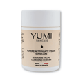 Yumi Skincare Sensicare Facial Cleansing Powder in a white jar, showcasing a gentle, skin care powder for cleansing and exfoliation.