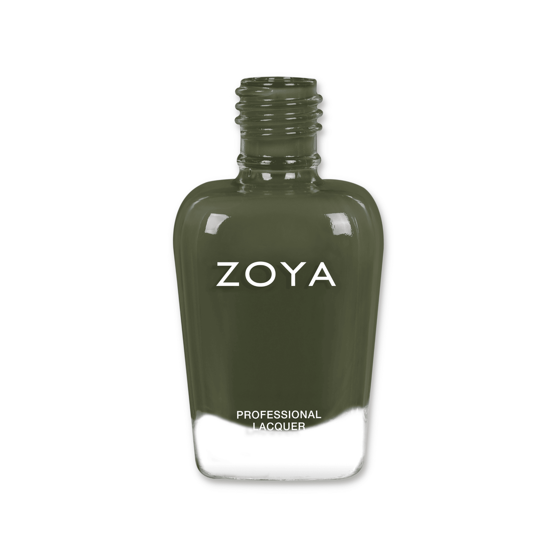 Zoya Althea nail polish bottle from Zoya's nail polishes collection, with a sleek design and vibrant color visible.