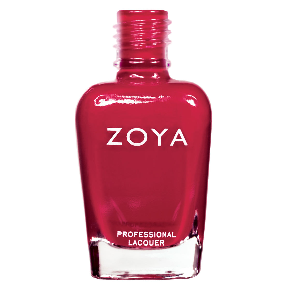 Zoya Andi nail polish bottle with a sleek design, showcasing the vibrant color and brand logo on the front.