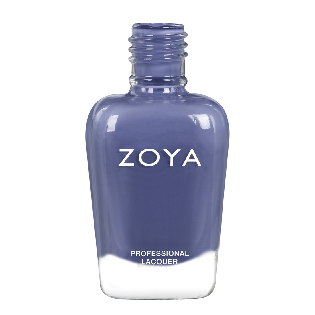 Close-up of Zoya Austin nail polish bottle, showcasing the sleek design and vibrant nail polish color.
