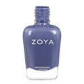 Close-up of Zoya Austin nail polish bottle, showcasing the sleek design and vibrant nail polish color.
