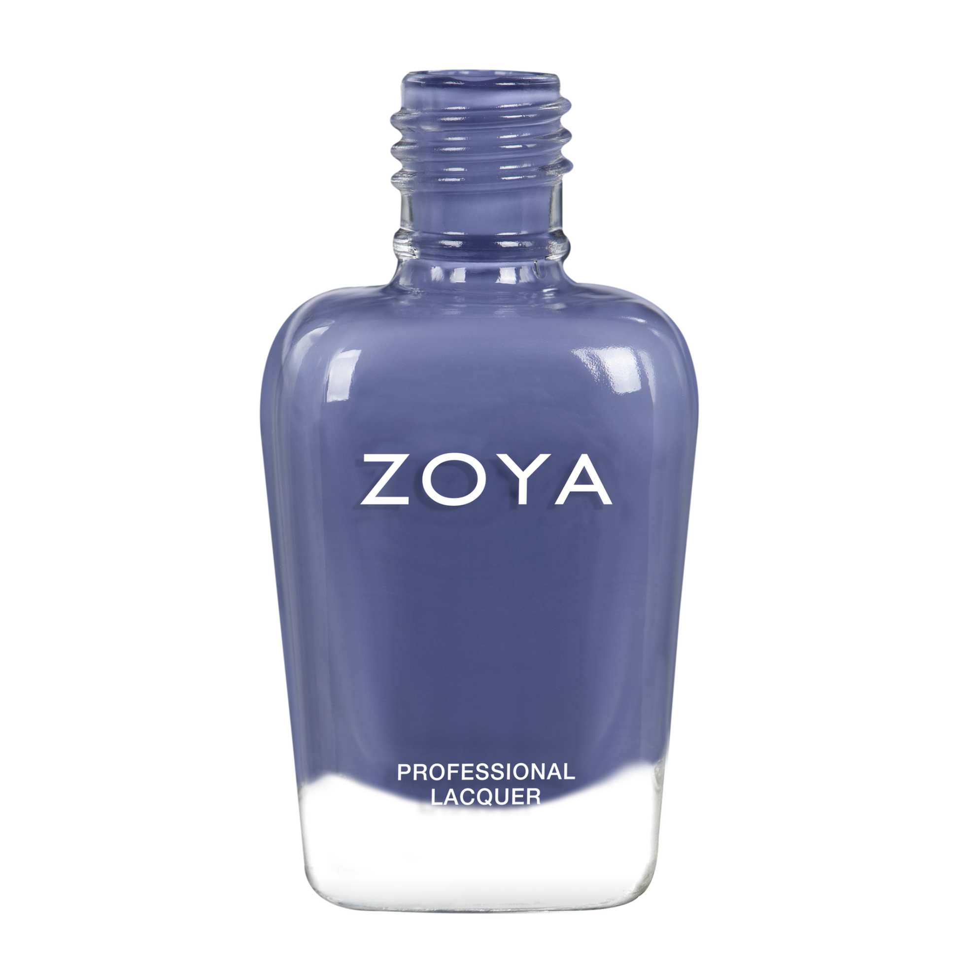Close-up of Zoya Austin nail polish bottle, showcasing the sleek design and vibrant nail polish color.