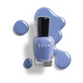 Zoya Austin nail polish bottle, a vibrant shade from Zoya's nail polish collection, with the cap and label visible.