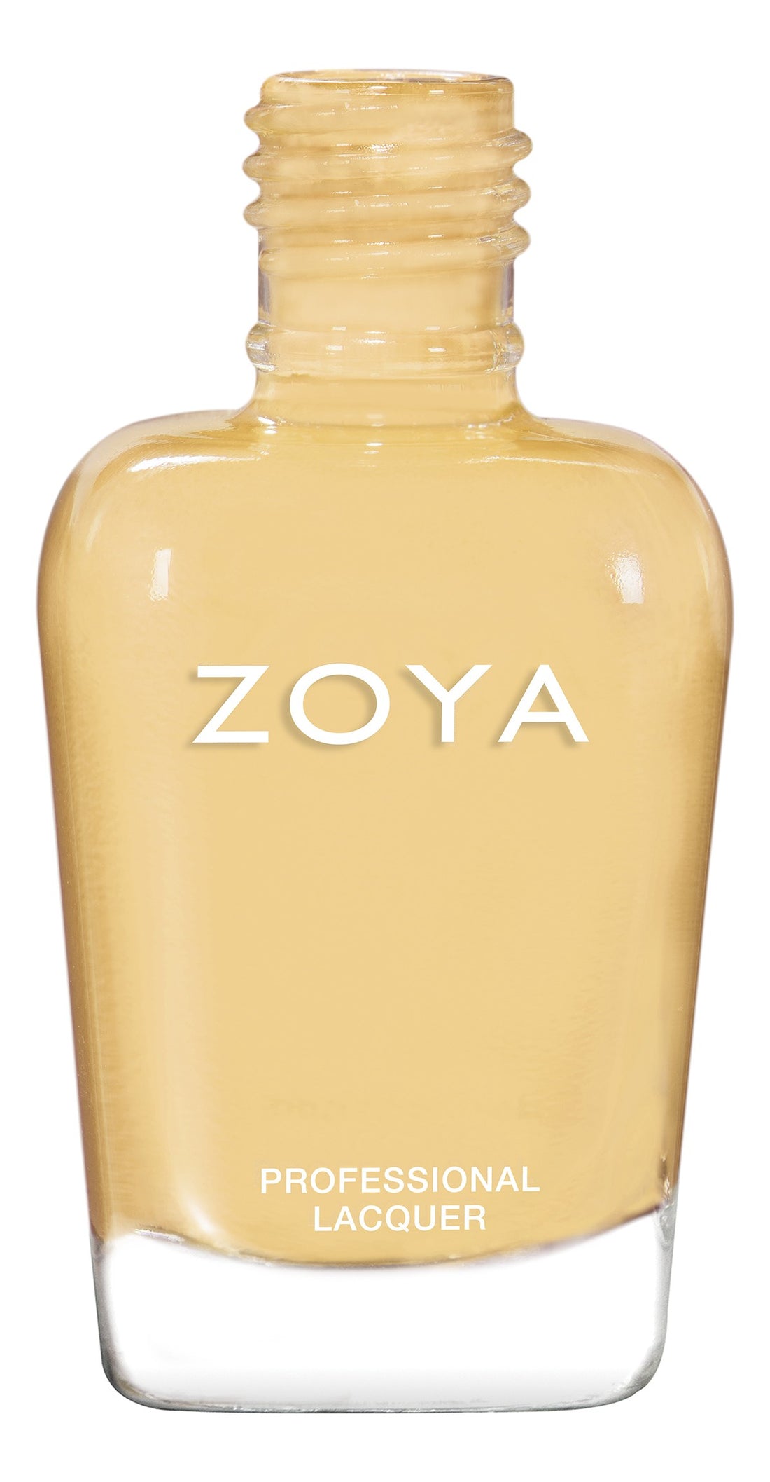 Zoya Bee nail polish bottle with a bright yellow shade, showcasing the vibrant color and sleek Zoya branding.