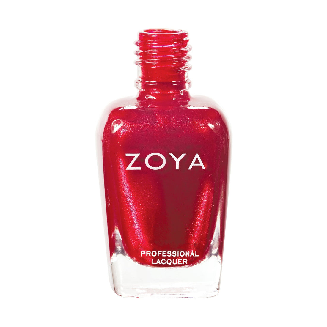 Zoya Carrie Ann nail polish bottle showing deep plum shade with glossy finish, part of Zoya's nail polish collection.