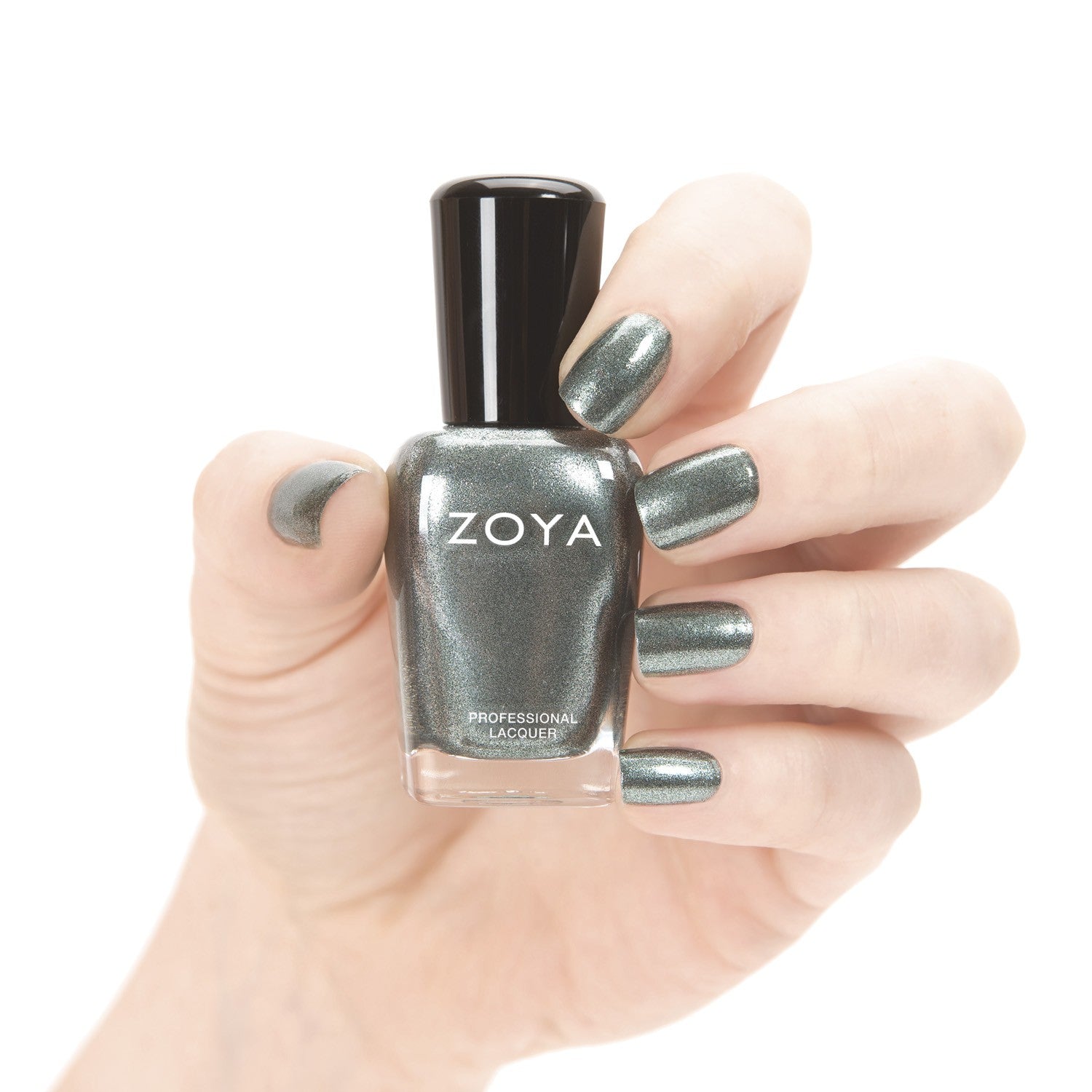Zoya Cassedy nail polish bottle from Zoya's nail polishes collection, featuring a sleek design and vibrant color.