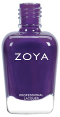 Zoya Chiara nail polish bottle featuring a sleek design, showcasing the vibrant, glossy nail polish shade in a clear glass bottle.