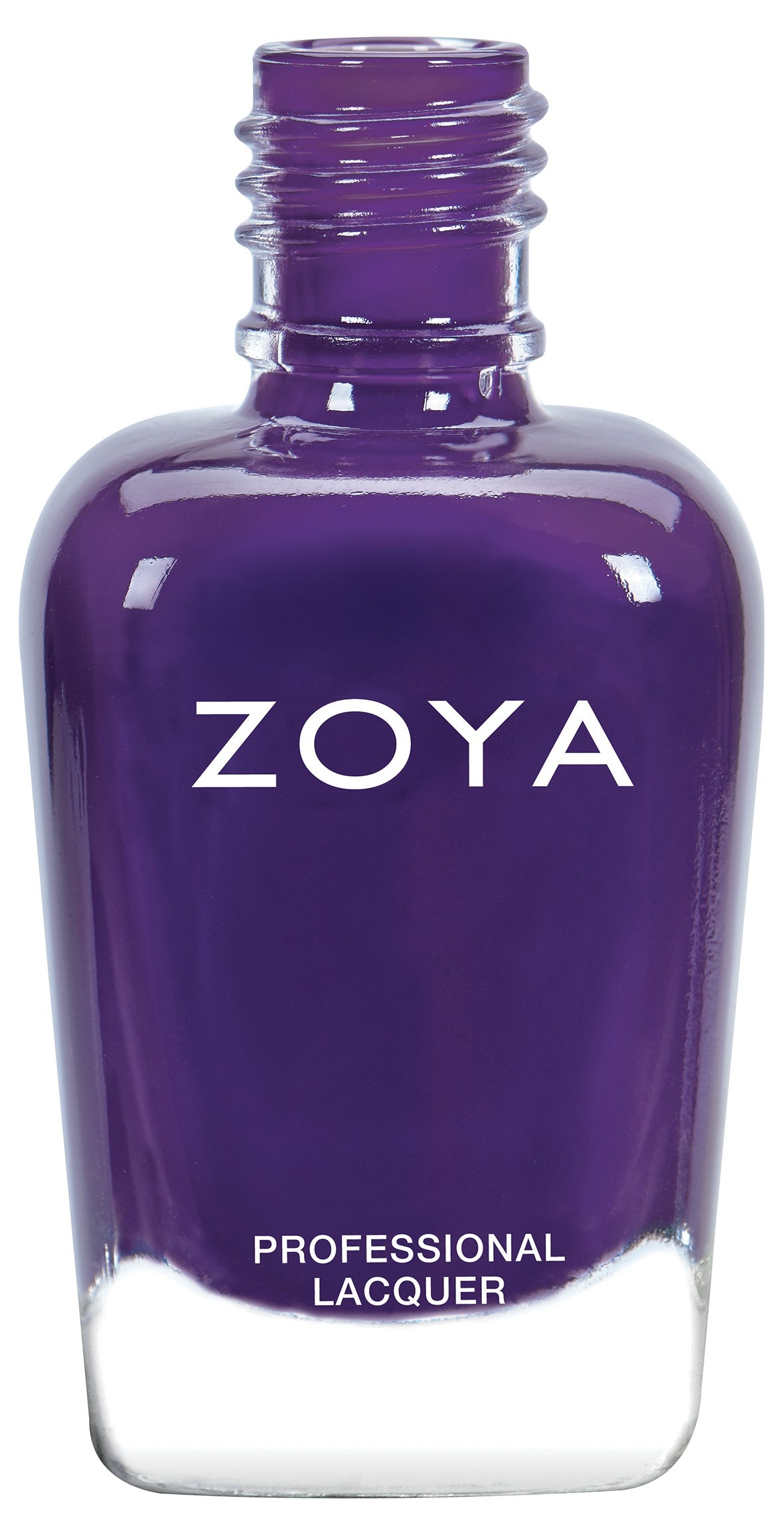 Zoya Chiara nail polish bottle featuring a sleek design, showcasing the vibrant, glossy nail polish shade in a clear glass bottle.