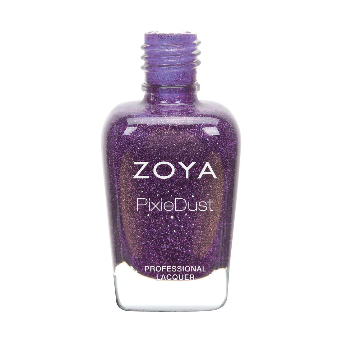 Zoya Cookie nail polish bottle with a clear view of the colorful, glossy nail polish inside, showcasing the Zoya brand.