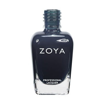 Zoya Cynthia nail polish bottle with purple and pink shades, featuring a sleek Zoya branding and elegant design.