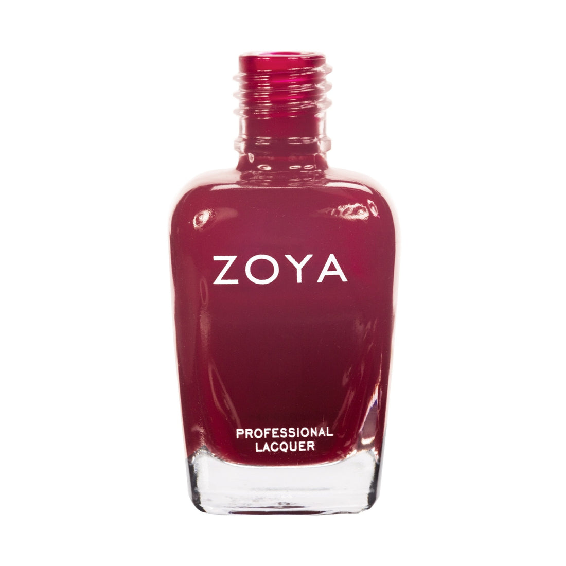 Zoya Dakota nail polish bottle with deep mauve color and sleek Zoya branding.