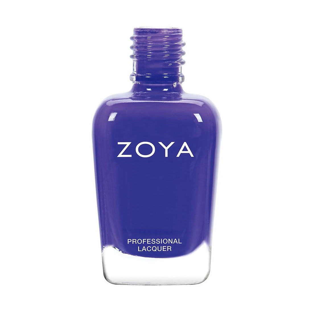 Zoya Danielle nail polish bottle with clear label, showcasing vibrant nail polish color and sleek glass packaging.