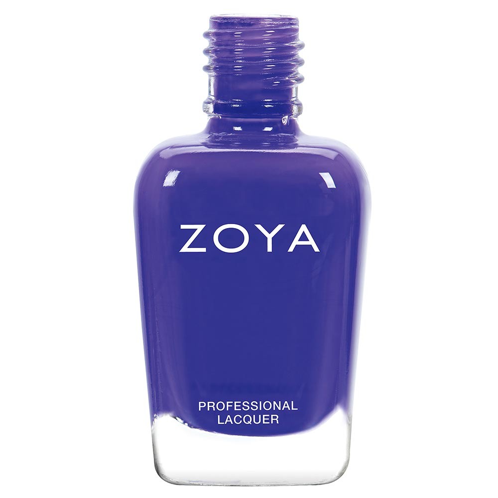 Zoya Danielle nail polish bottle with clear label, showcasing vibrant nail polish color and sleek glass packaging.