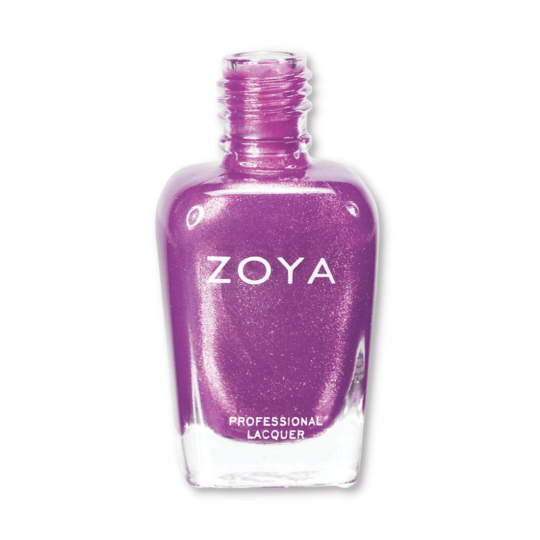 Zoya Dannii nail polish bottle featuring a sleek design and vibrant pink shade, displayed against a plain background.