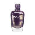Zoya Daul nail polish bottle with deep mauve color, showcasing the Zoya brand and sleek packaging.