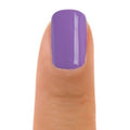 Zoya Delia nail polish bottle with a sleek design, showcasing the Zoya brand and the vibrant nail polish color inside.