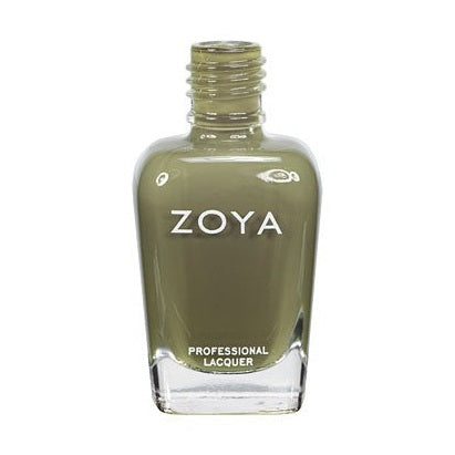 Zoya Dree nail polish bottle with vibrant purple shade and sleek branding, showcasing the Zoya nail polish collection.
