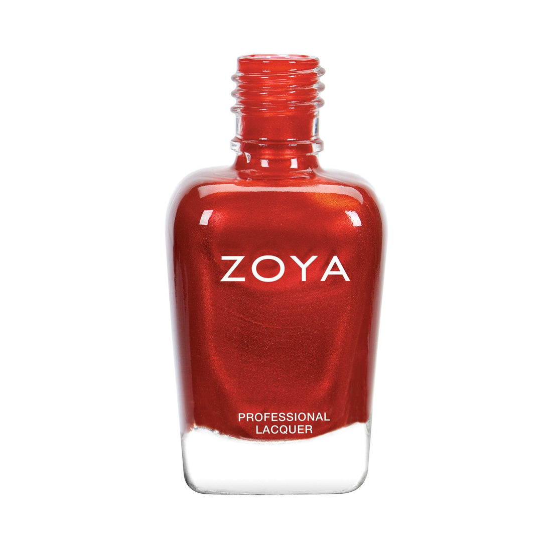 Zoya Ember nail polish bottle featuring a rich, warm amber color with the Zoya logo on the cap.
