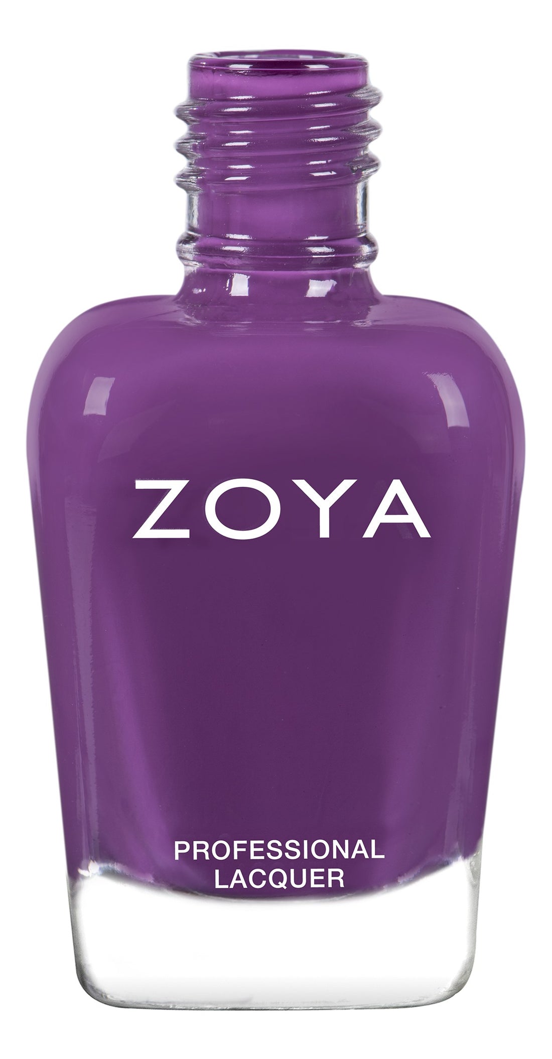 Zoya Evette nail polish bottle with a sleek design, showcasing the vibrant, glossy color of the Zoya nail polish.