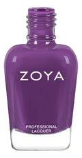 Zoya Evette nail polish bottle with a sleek design, showcasing the vibrant, glossy color of the Zoya nail polish.