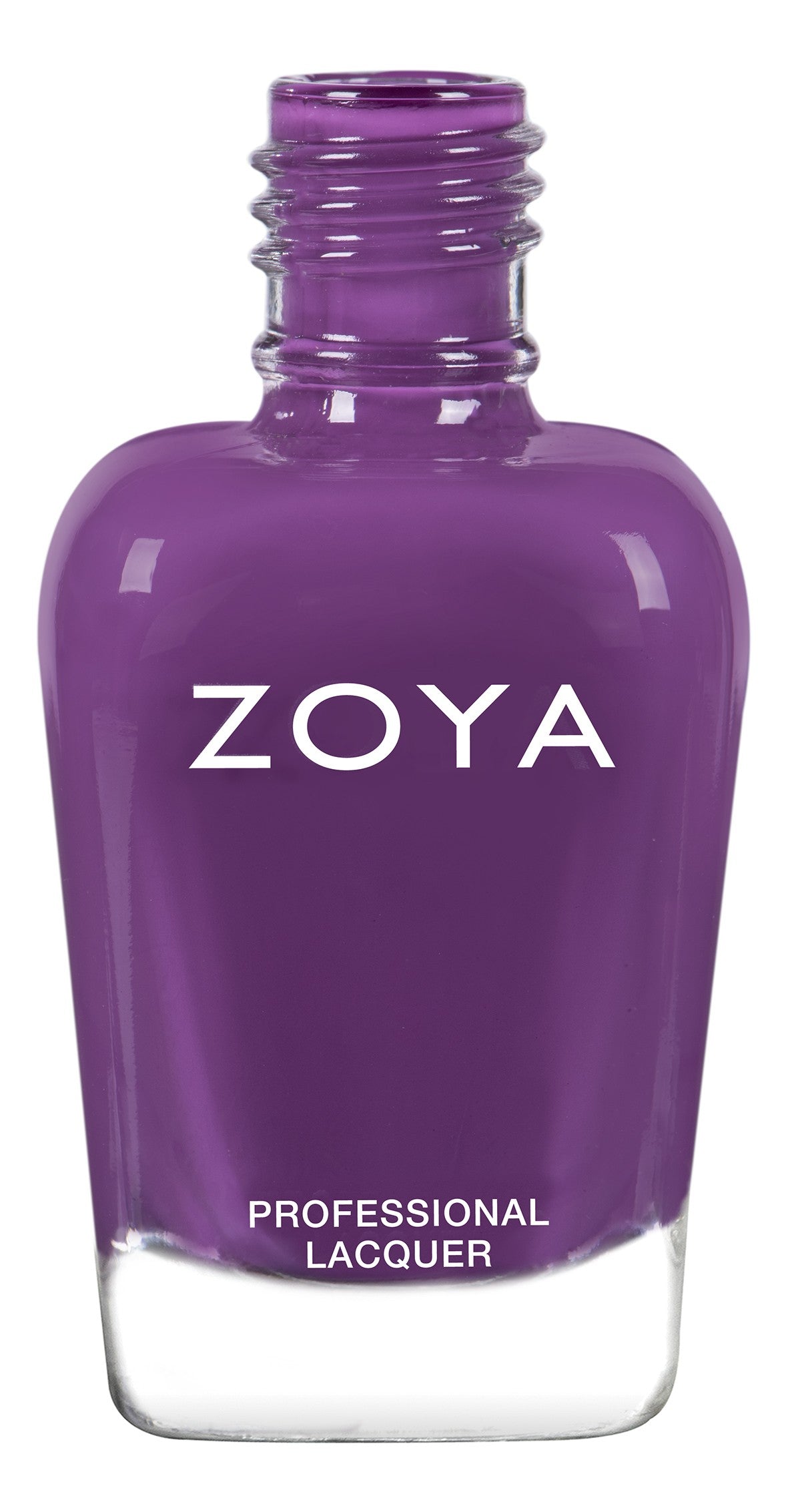 Zoya Evette nail polish bottle with a sleek design, showcasing the vibrant, glossy color of the Zoya nail polish.