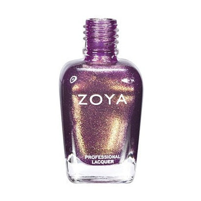 Zoya Faye nail polish bottle with clear glass container and black cap, showcasing the Zoya brand and product details.