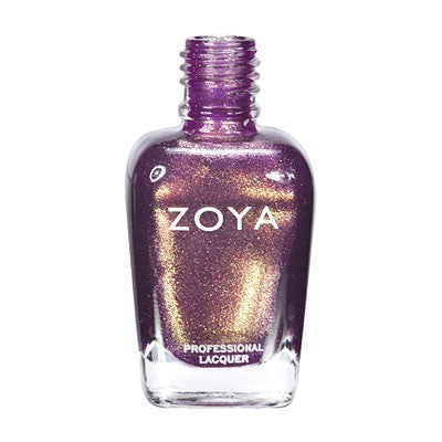 Zoya Faye nail polish bottle with a sleek design, showcasing the vibrant, glossy nail polish color inside.