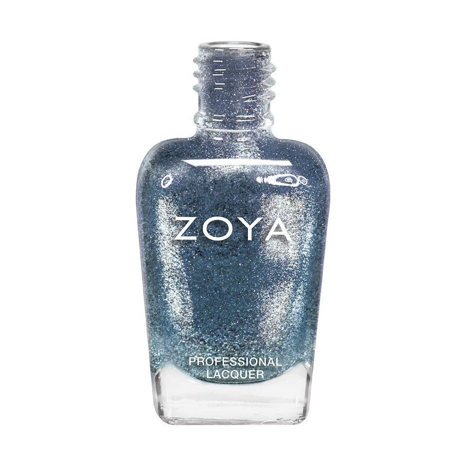 Zoya Feifei nail polish bottle from Zoya nail polishes collection with a sleek design and vibrant color.