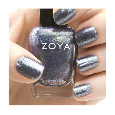 Zoya Feifei nail polish bottle from Zoya's nail polishes collection, featuring a sleek design with vibrant color.