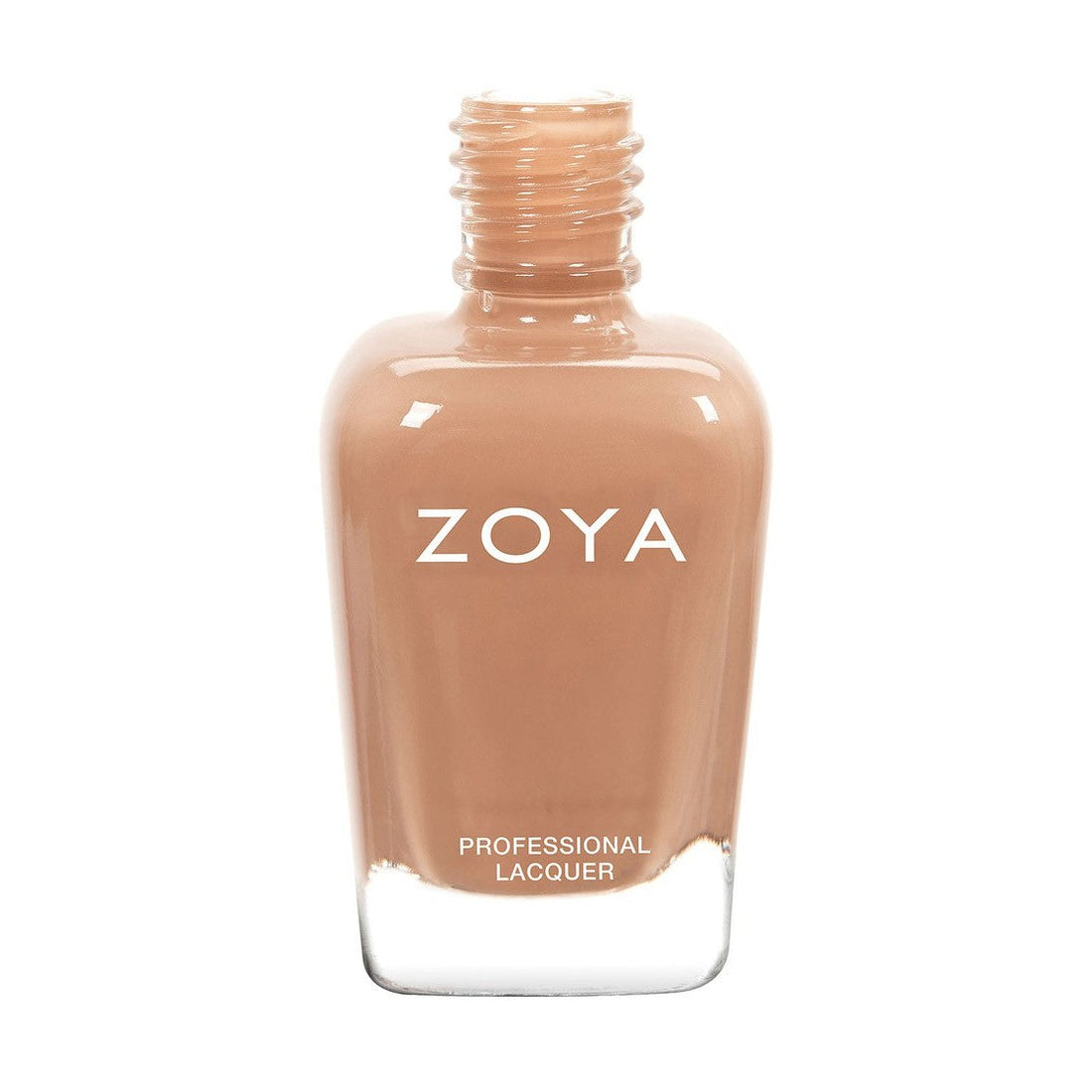 Zoya Flowie nail polish bottle with a sleek design, showcasing the vibrant pink shade from the Zoya nail polish collection.
