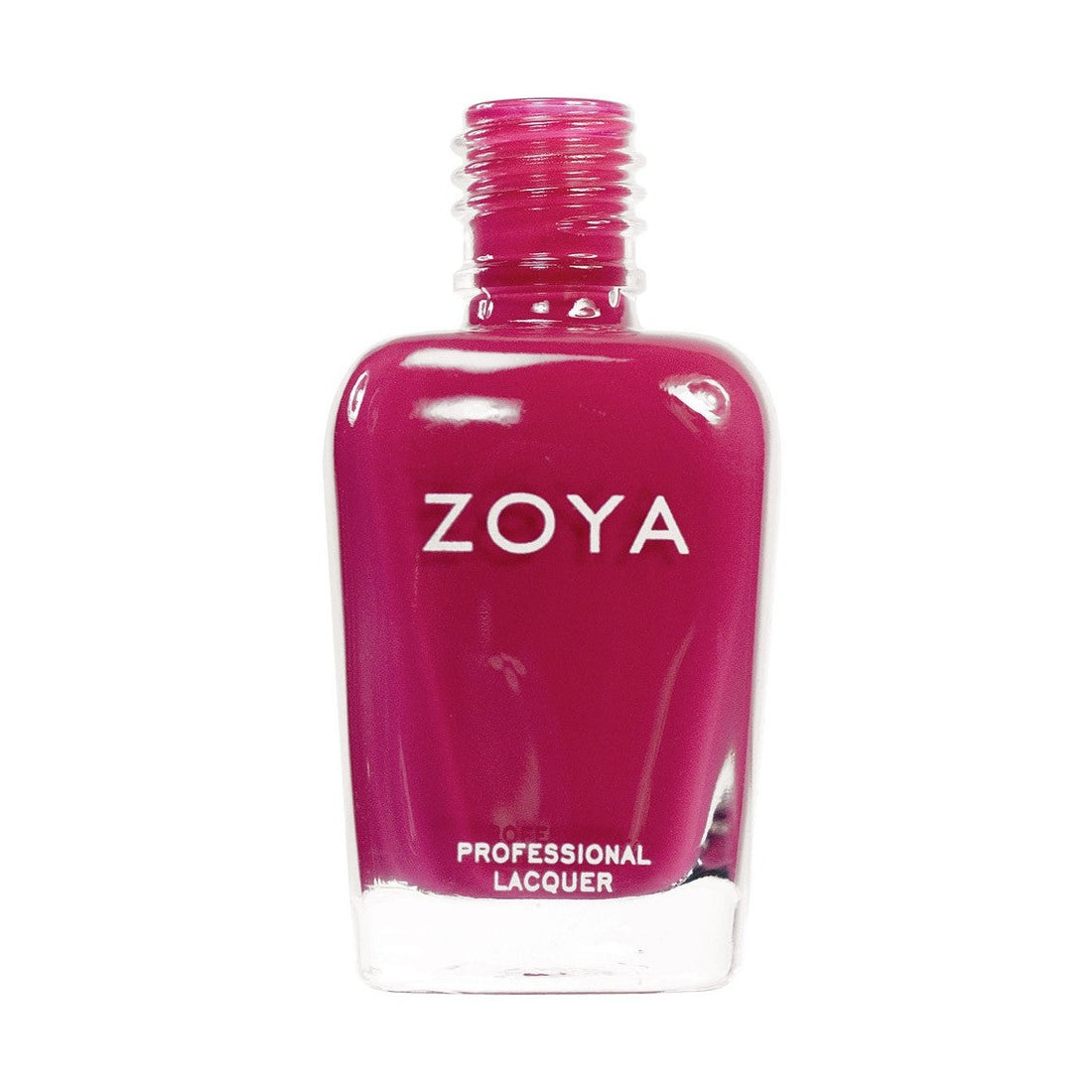 Zoya Gweneth nail polish bottle with a sleek design and vibrant pink color, showcasing the Zoya brand logo.