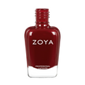 Zoya Jackie nail polish bottle with black cap and clear label, showcasing the Zoya brand and product details.