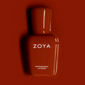 Zoya Jackie nail polish bottle from Zoya's nail polishes collection, featuring a sleek design and vibrant color.