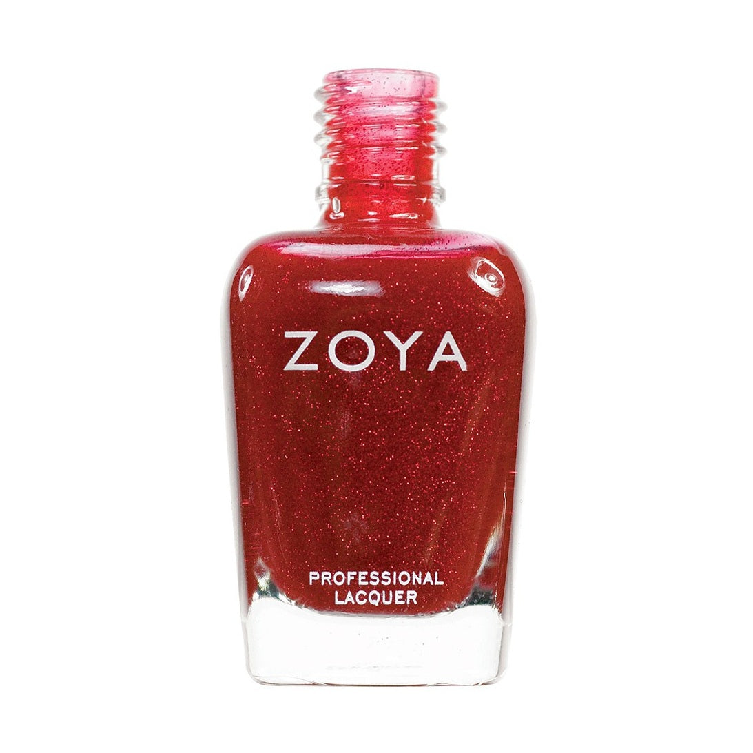 Zoya Jade nail polish bottle with a sleek design, showcasing the vibrant green shade of the Zoya Jade nail polish.