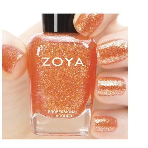 Zoya Jesy nail polish bottle with vibrant pink shade from Zoya nail polishes collection.