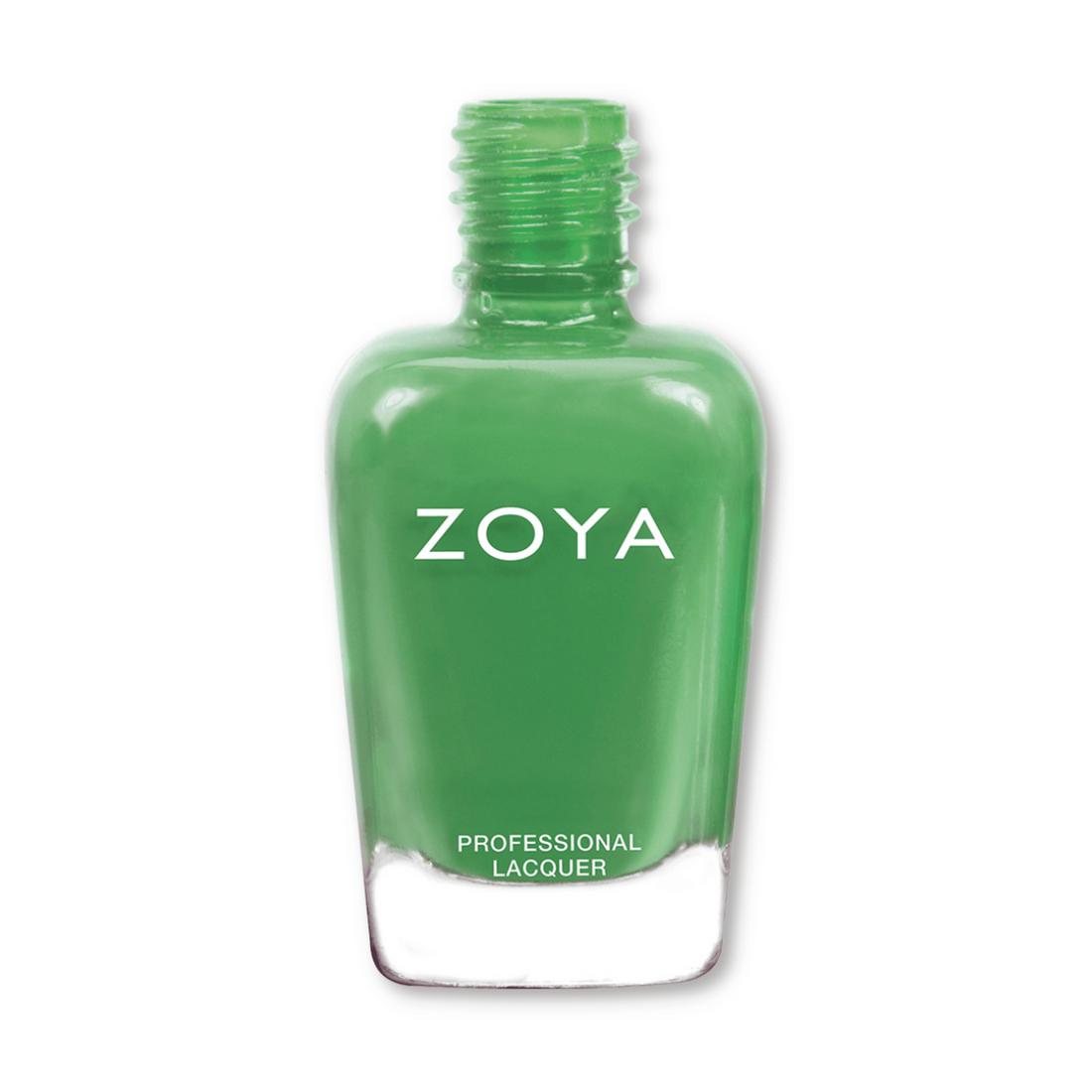 Zoya Josie nail polish bottle showing vibrant coral pink shade with a sleek Zoya branding label.