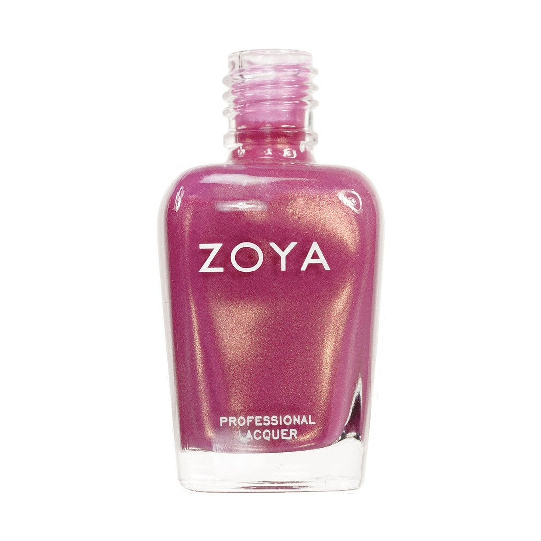 Zoya Joy nail polish bottle featuring vibrant pink shade, with the Zoya logo visible on the packaging.