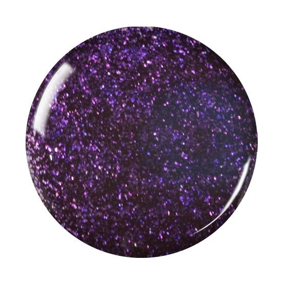 Zoya Julieanne nail polish bottle with a clear label, featuring a deep, rich purple shade in a sleek glass container.