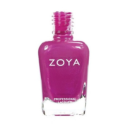 Zoya Katy nail polish bottle from Zoya's nail polish collection, featuring a sleek design and vibrant color.